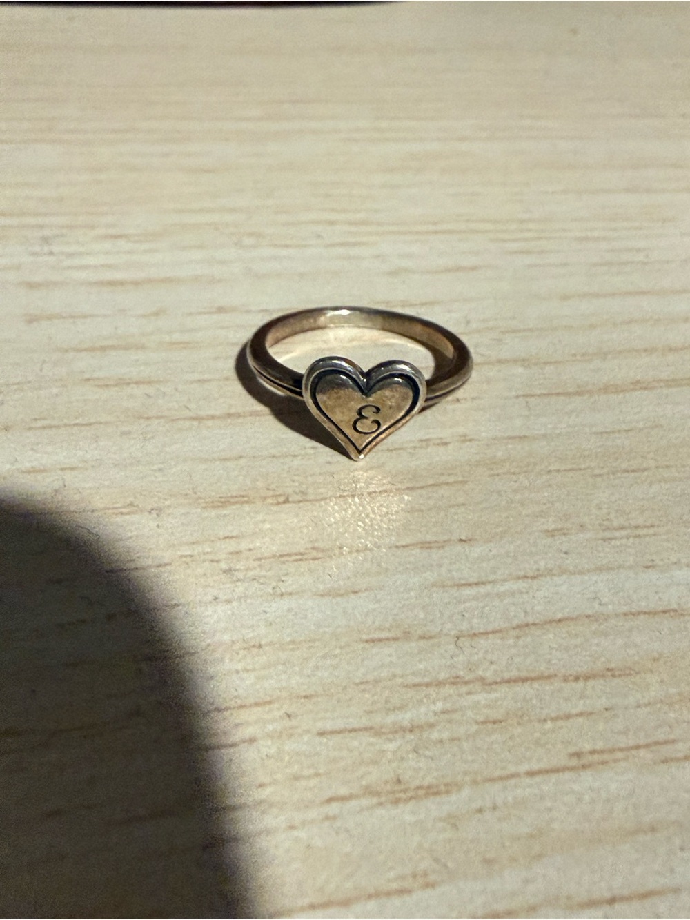 James Avery Delicate Letter “E” Initial Ring Size 6